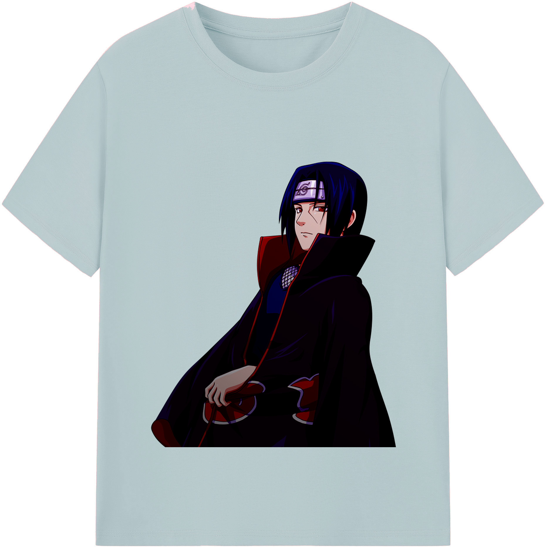 （画像用） NARUTO -ナルト- うちは イタチ Uchiha Itachi 綿100％半袖Tシャツ（フロントプリント）